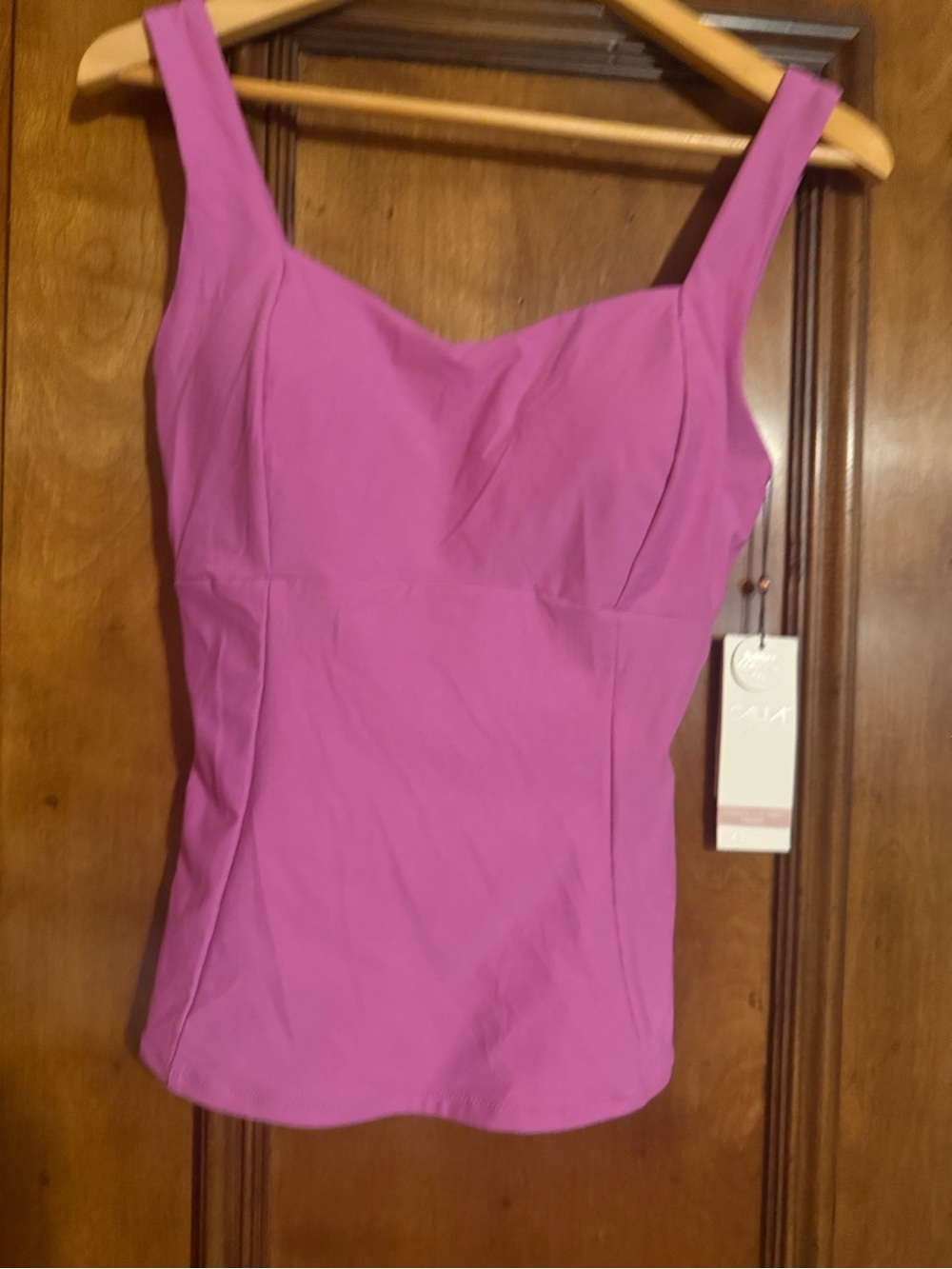 CALIA by Carrie Underwood Bright Magenta Square-Neck Swim Cami